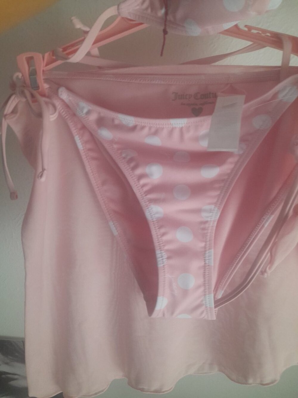 Juicy Couture pink polka dot bikini - Picture 4 of 6